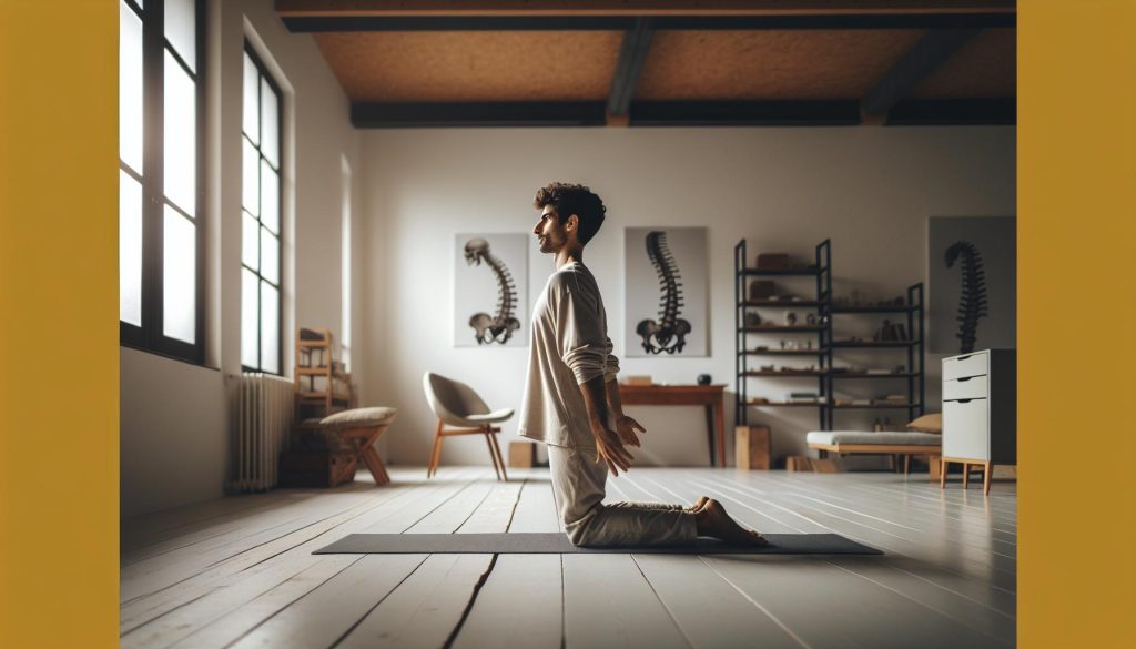 Posizione Del Gatto Stretching: Vertebre Mobili