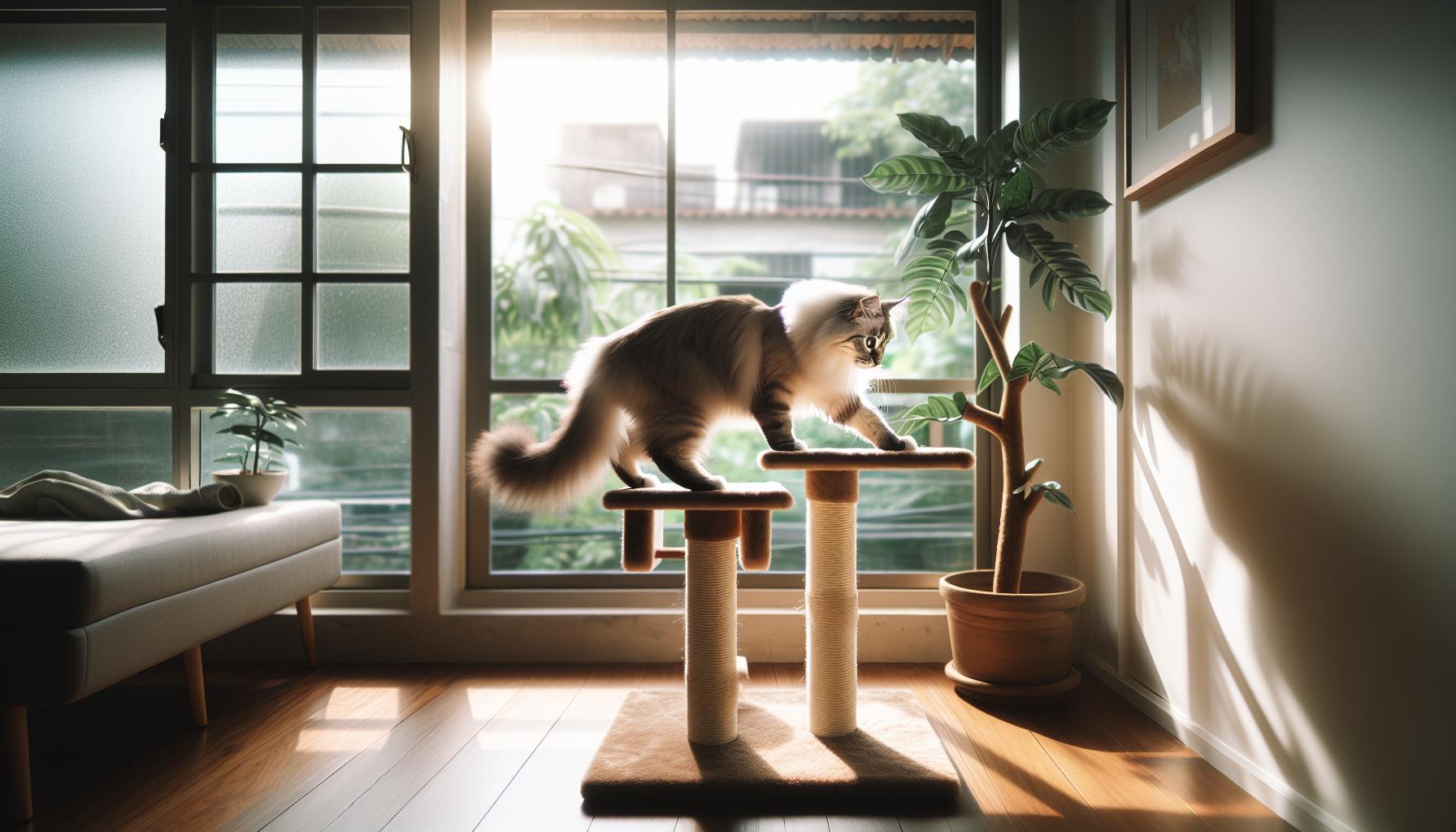 Benefici nella vita felina offerti dall'arrampicata