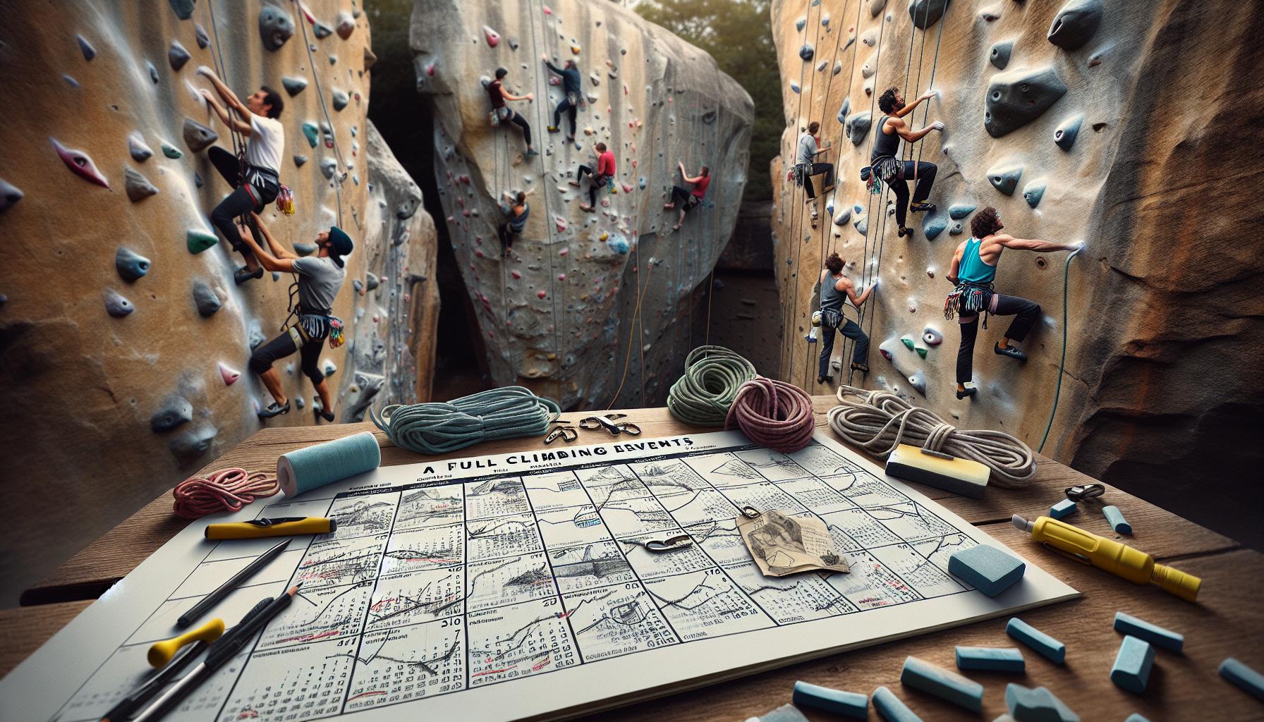 Calendario Completo degli Eventi di Arrampicata