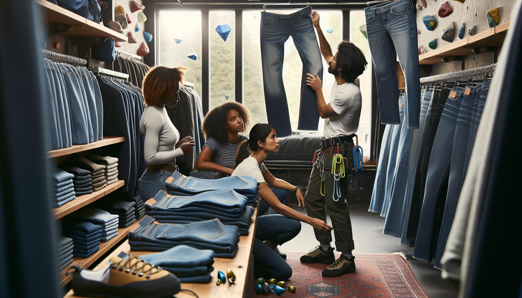 Guida ai Jeans Arrampicata: Taglie e Vestibilità Ideale