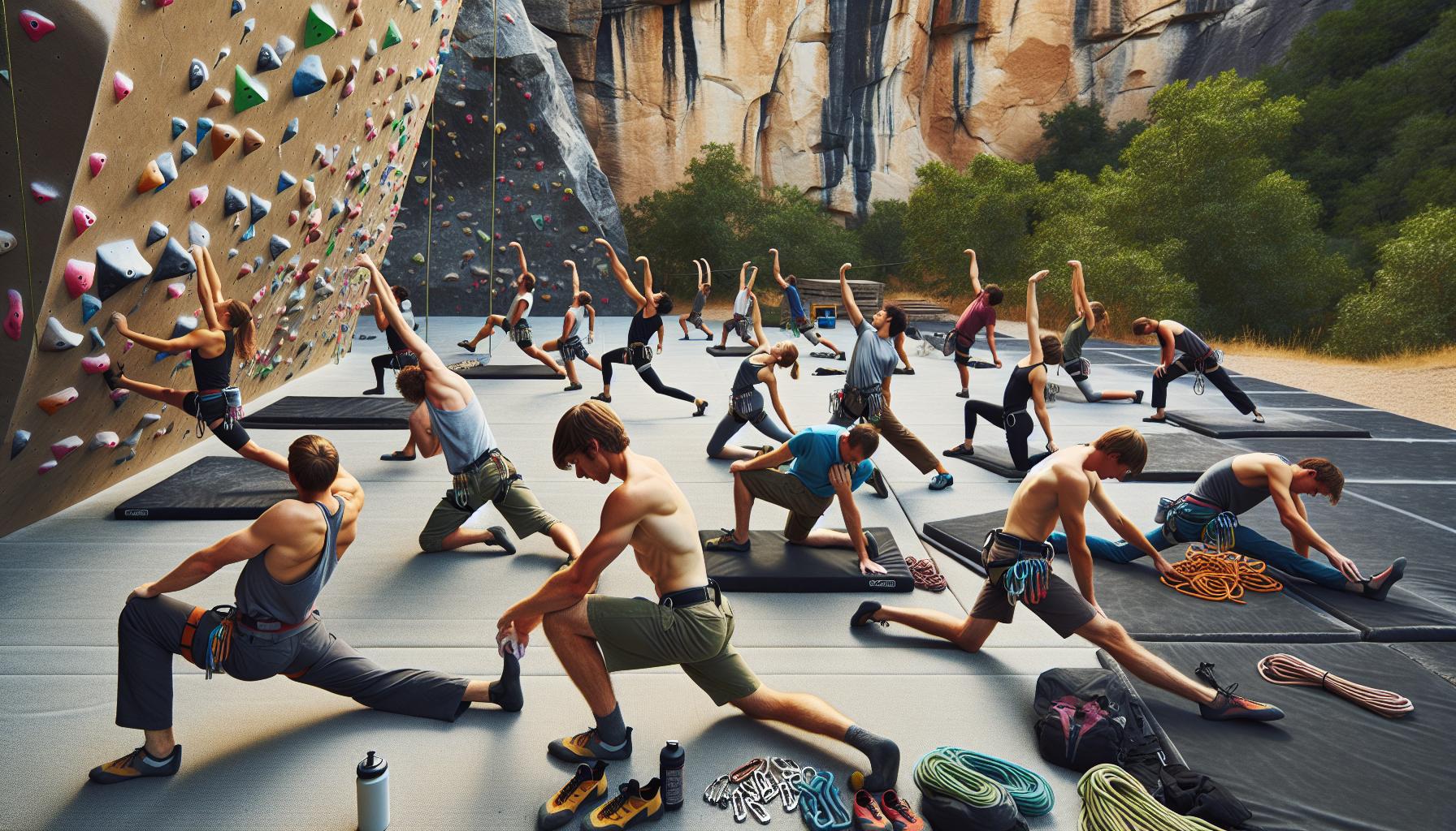 Video Arrampicata: Impara Tecniche dai Migliori Online 2 Riscaldamento e Stretching: Preparati per la Scalata