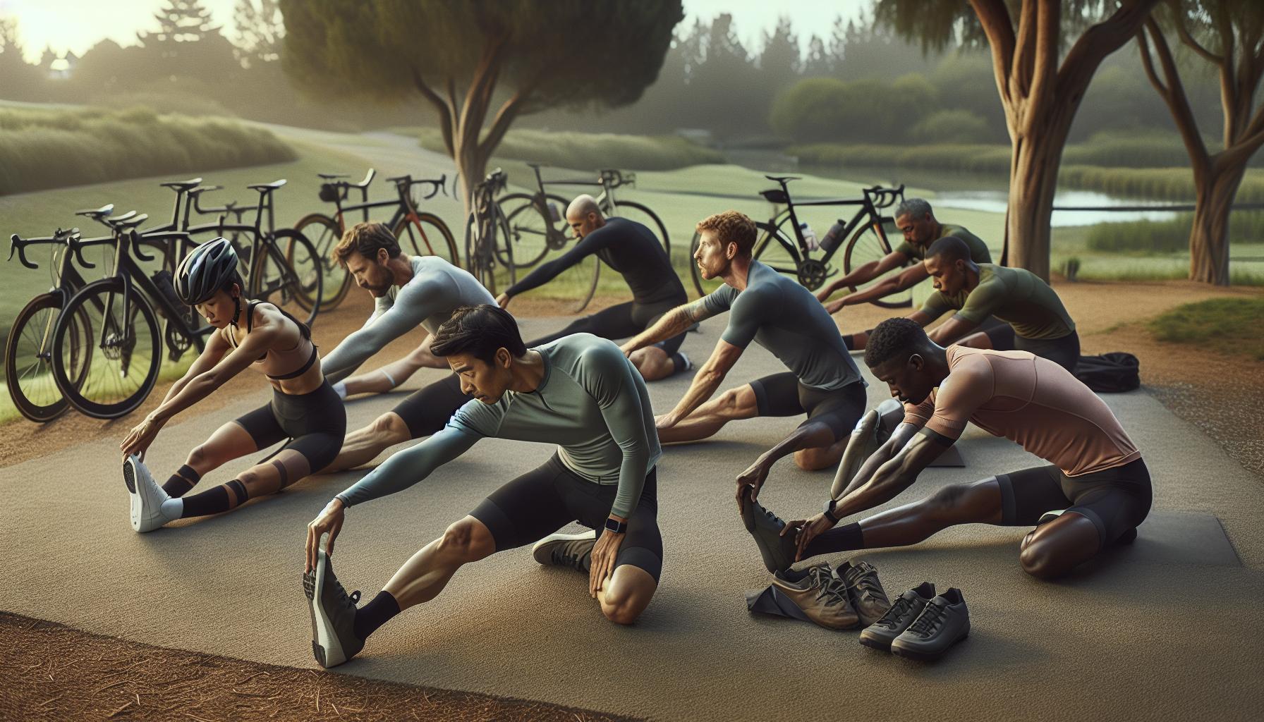 Stretching Per Ciclisti: Gambe al Top 3 Routines di stretching per ciclisti principianti