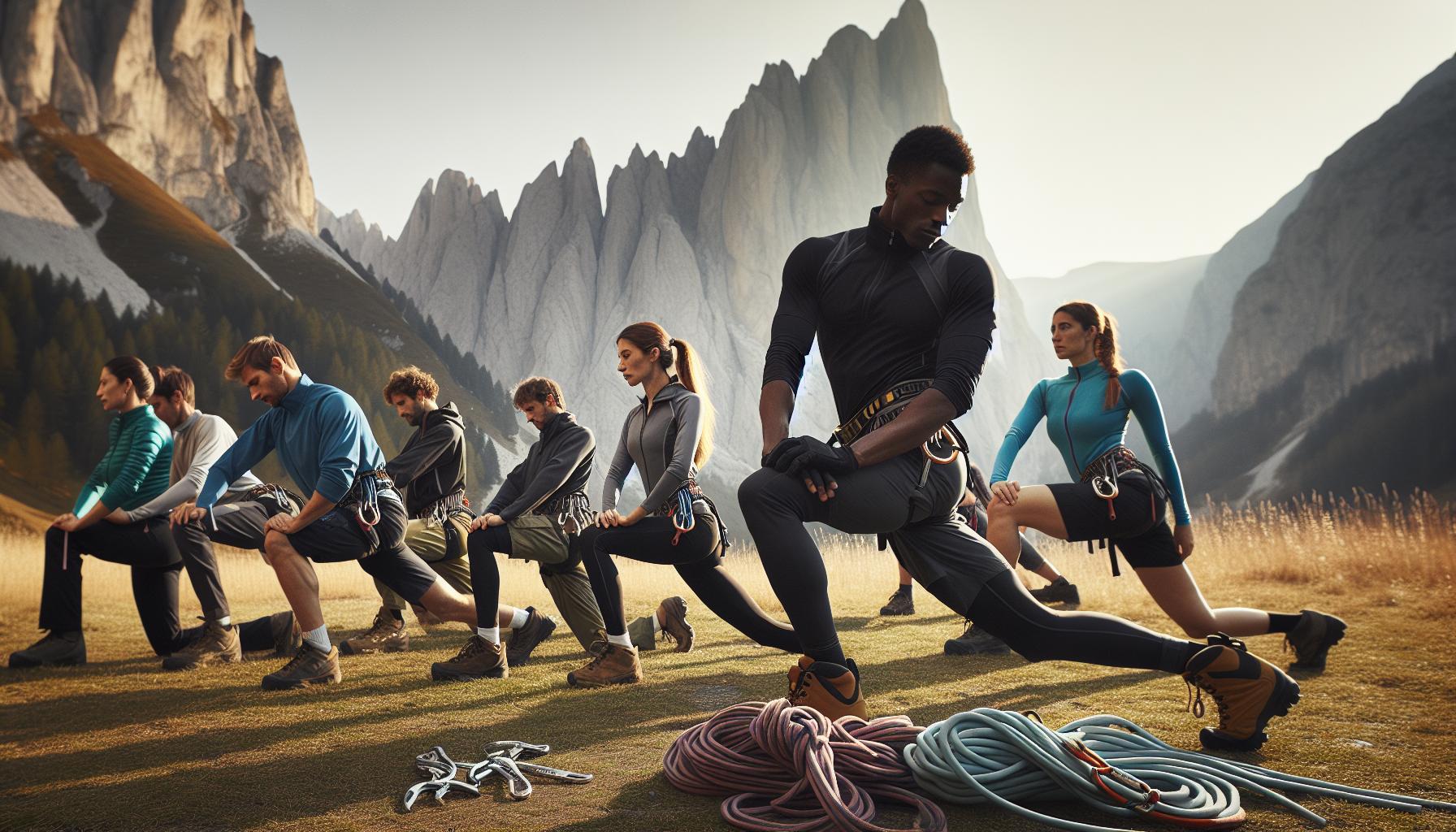 Stretching e Preparazione Fisica Prima della Scalata