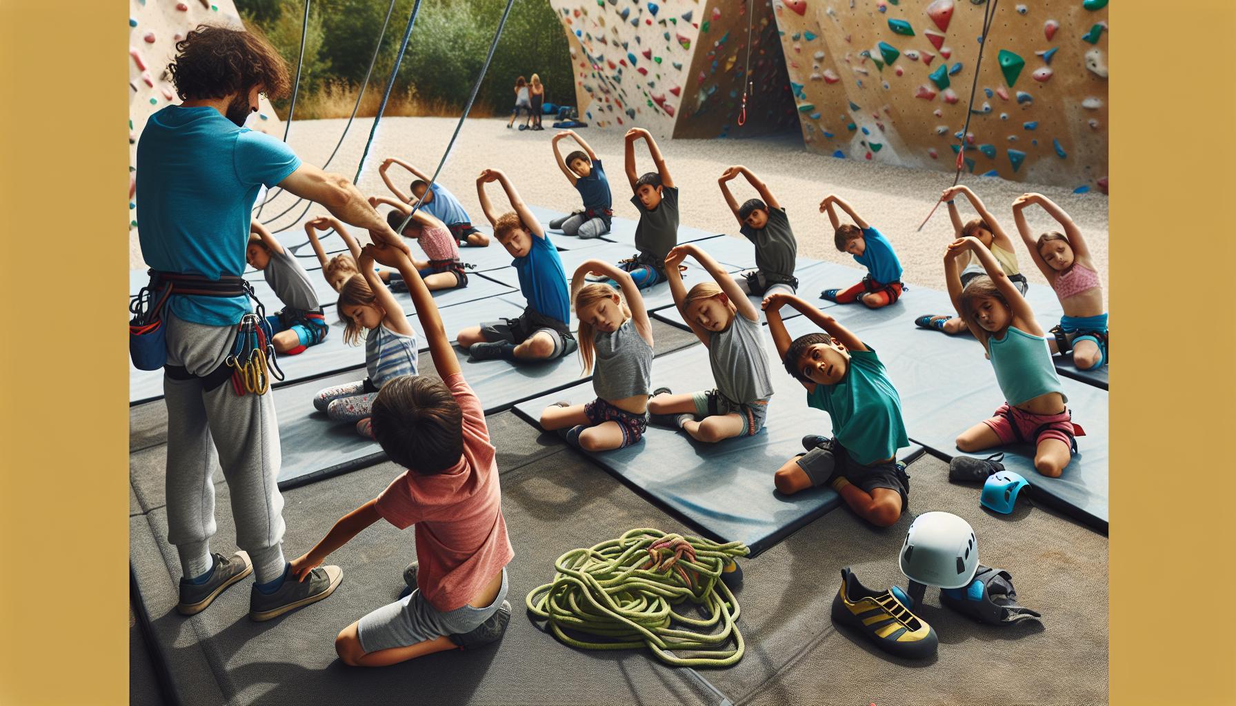 Stretching e Riscaldamento per Piccoli Arrampicatori