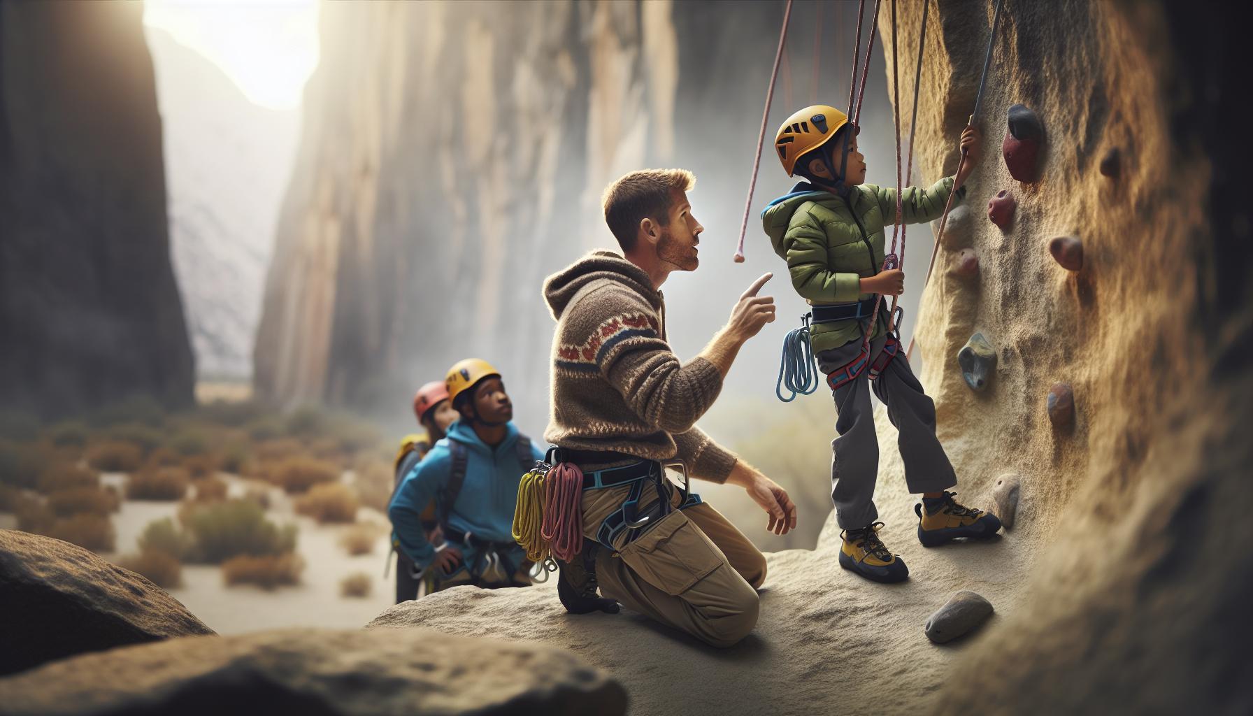 Tecniche di arrampicata per piccoli avventurieri
