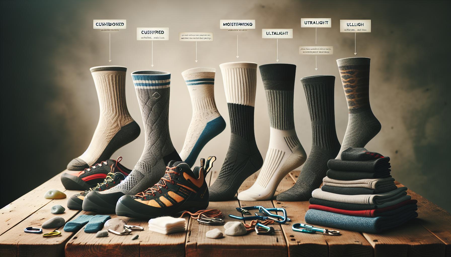 Tipi di Calzini per Arrampicata: Scegliere il Giusto Materiale