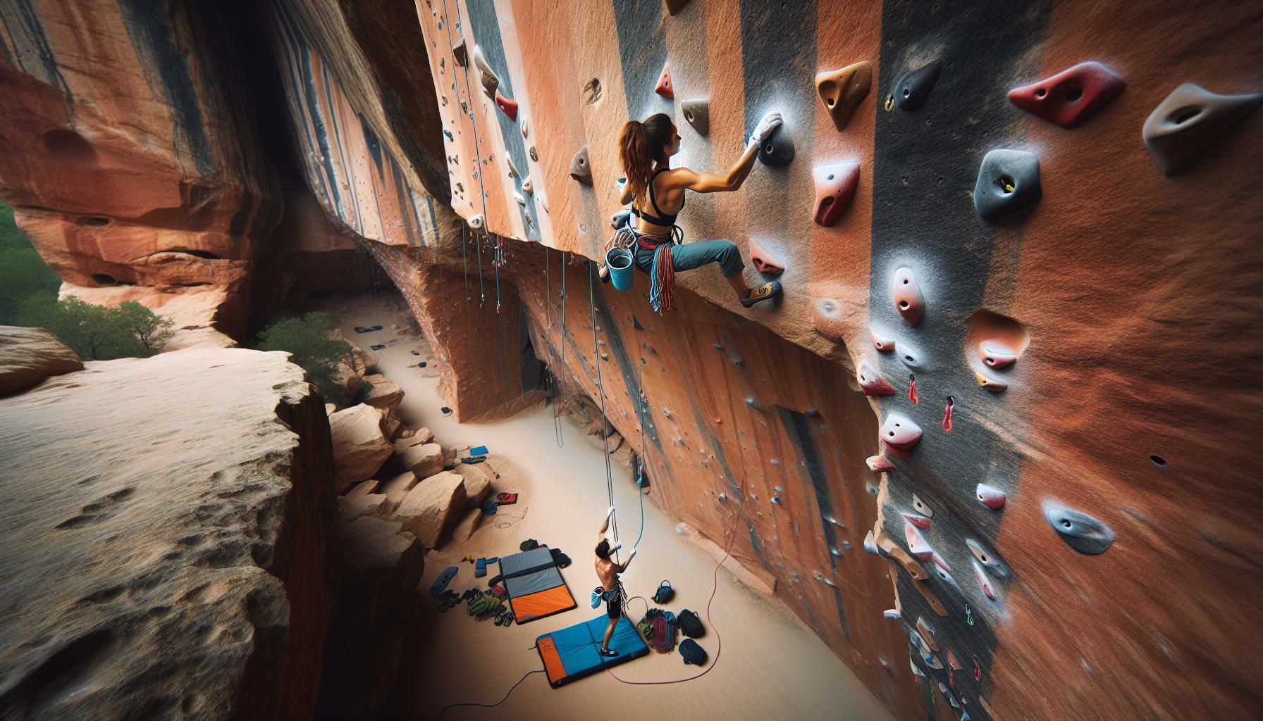 Tipi di Vie di Arrampicata al Muro Rosso