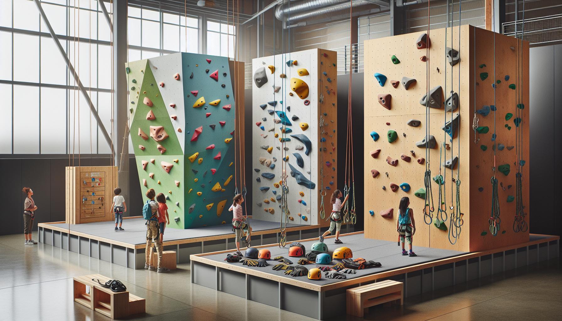 Tipologie di Pareti Arrampicata per Bambini