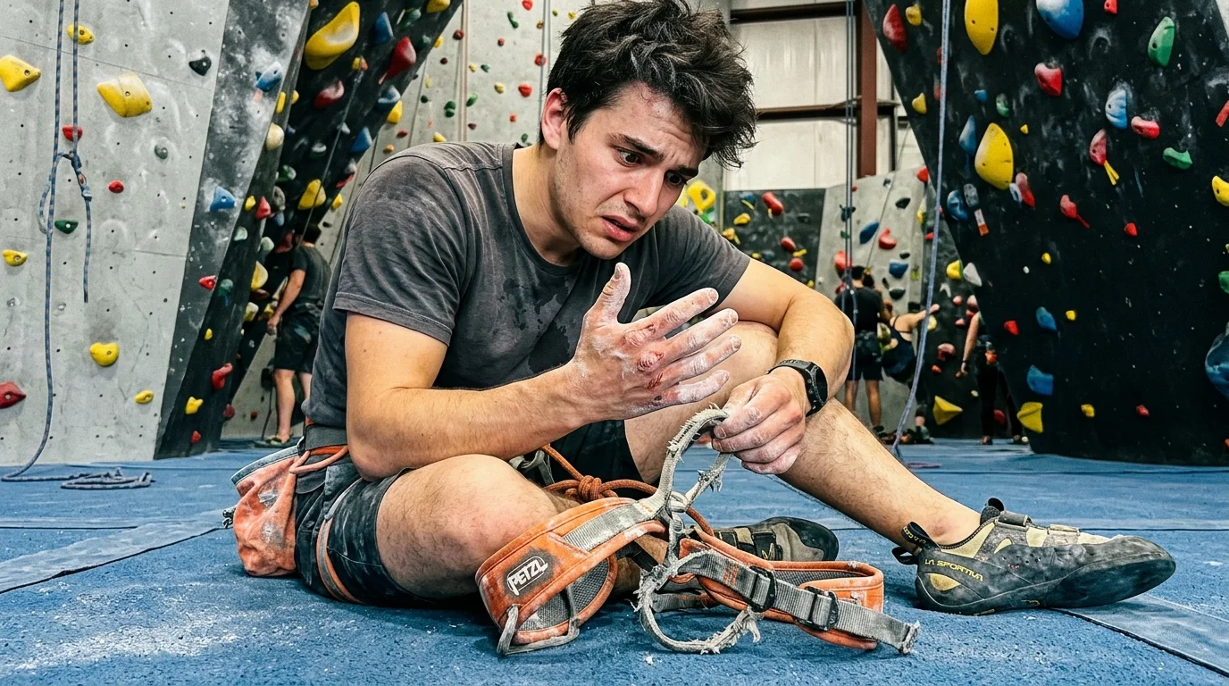 Accessori Arrampicata 2024: 7 Strumenti per Aumentare Grado e Sicurezza 1 Kit completo di accessori per arrampicata sportiva e bouldering con scarpette, magnesite e imbragatura