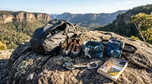 Guide Arrampicata e Mobilità per Tutti i Livelli | Arrampicata.info 4 Kit iniziale di attrezzatura per arrampicarsi composto da zaino, scarpette, imbrago, sacchetto magnesite e guida